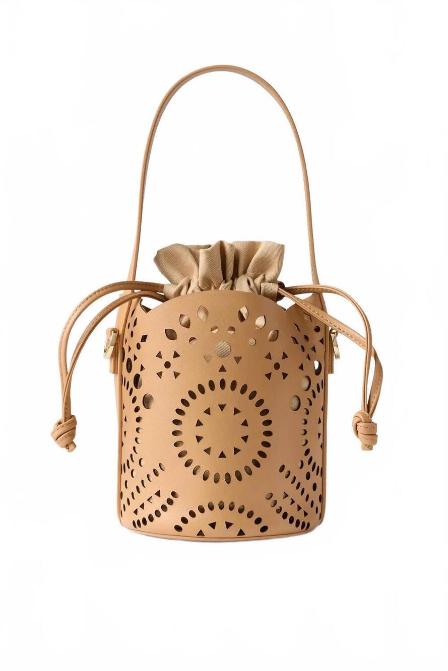 NEW CLEOBELLA women's nayarit bucket bag in tan